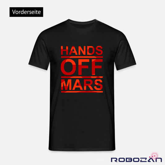 T-Shirt "Hands off Mars" Schwarz/Bunt