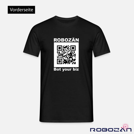 T-Shirt "Robozän" Schwarz/Weiß