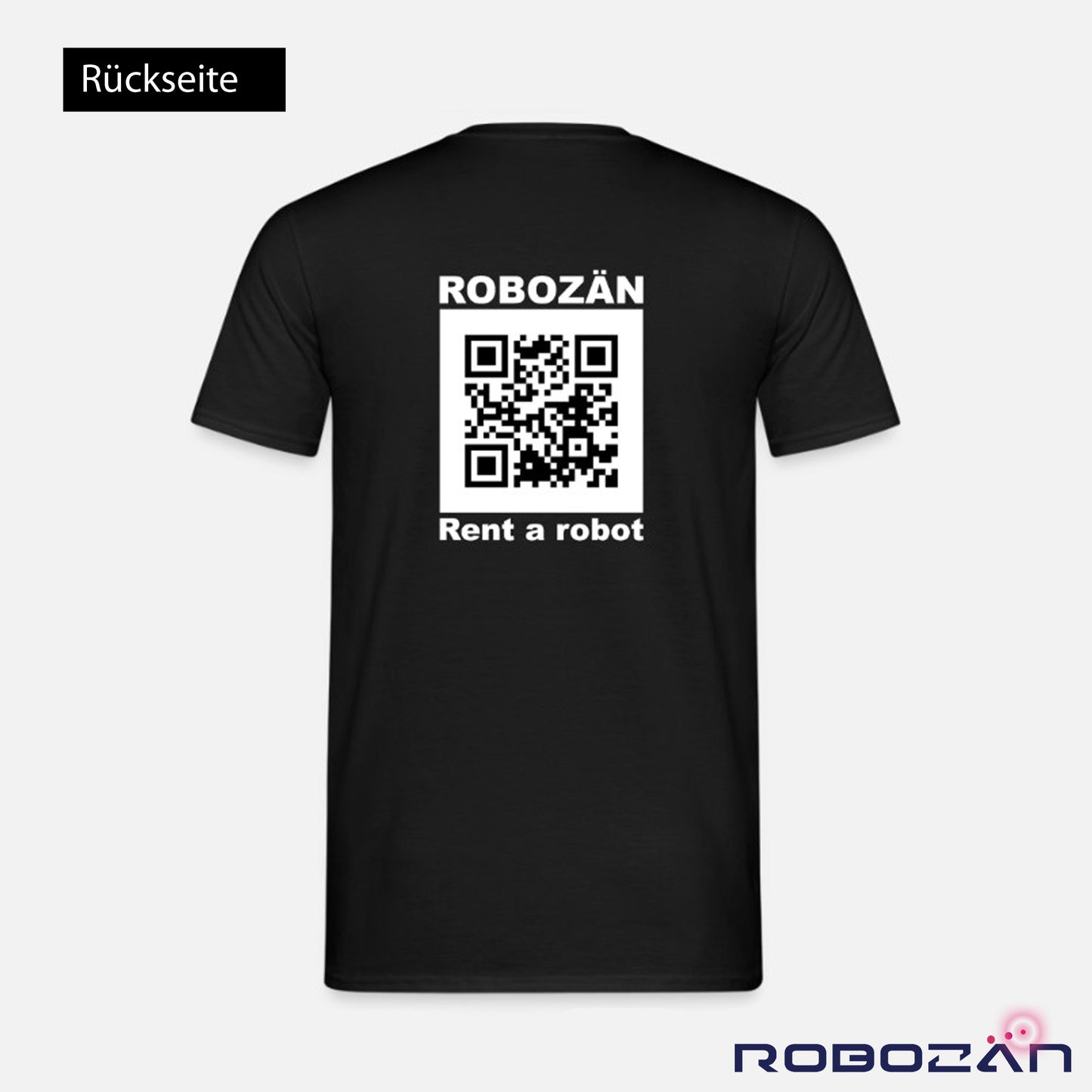 T-Shirt "Robozän" Schwarz/Weiß